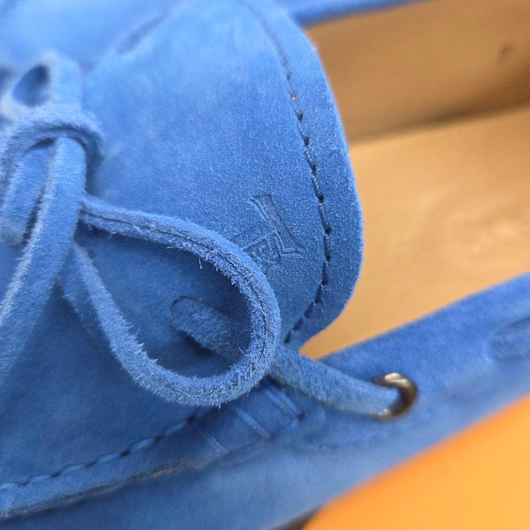 あ*ず様 TOD'S スエード モカシン 青 UK7