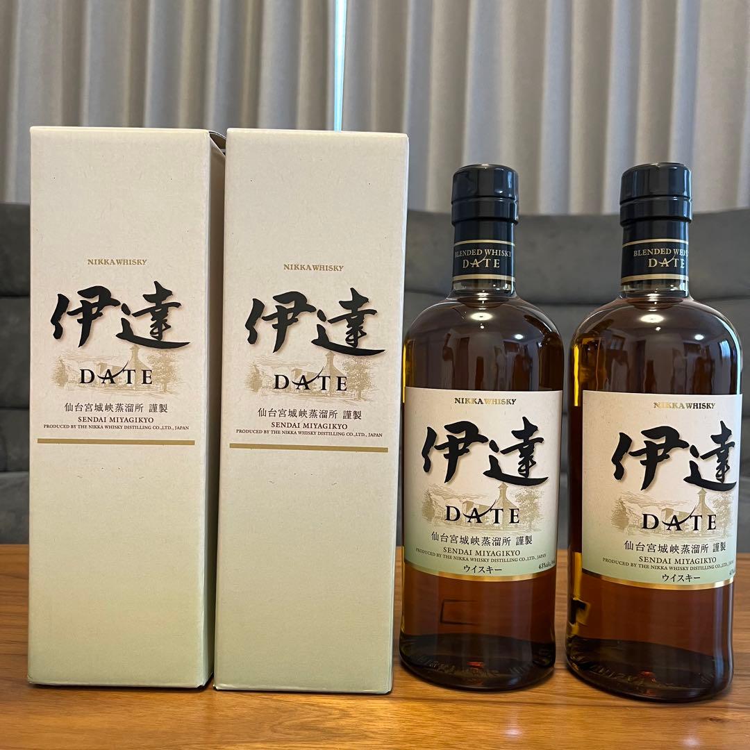 ウイスキー伊達 2本セット宮城県限定未開封箱付き