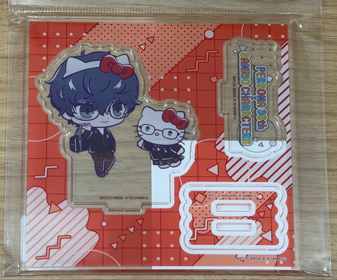 ペルソナ サンリオ コラボ ペルソナ5 雨宮蓮 アクリルスタンドプレート