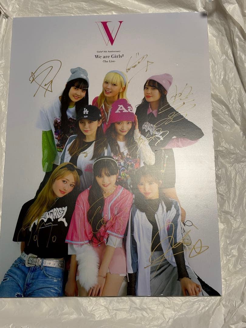 Girls2 5th Anniversary フォトパネル全員サイン入りS賞 Girls² 5th Anniversary We are Girls² -The Live-』会場グッズ販売