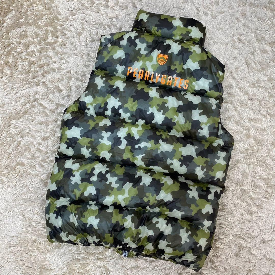 パーリーゲイツ　ダウンベスト　ゴルフウェア　カモフラ　2