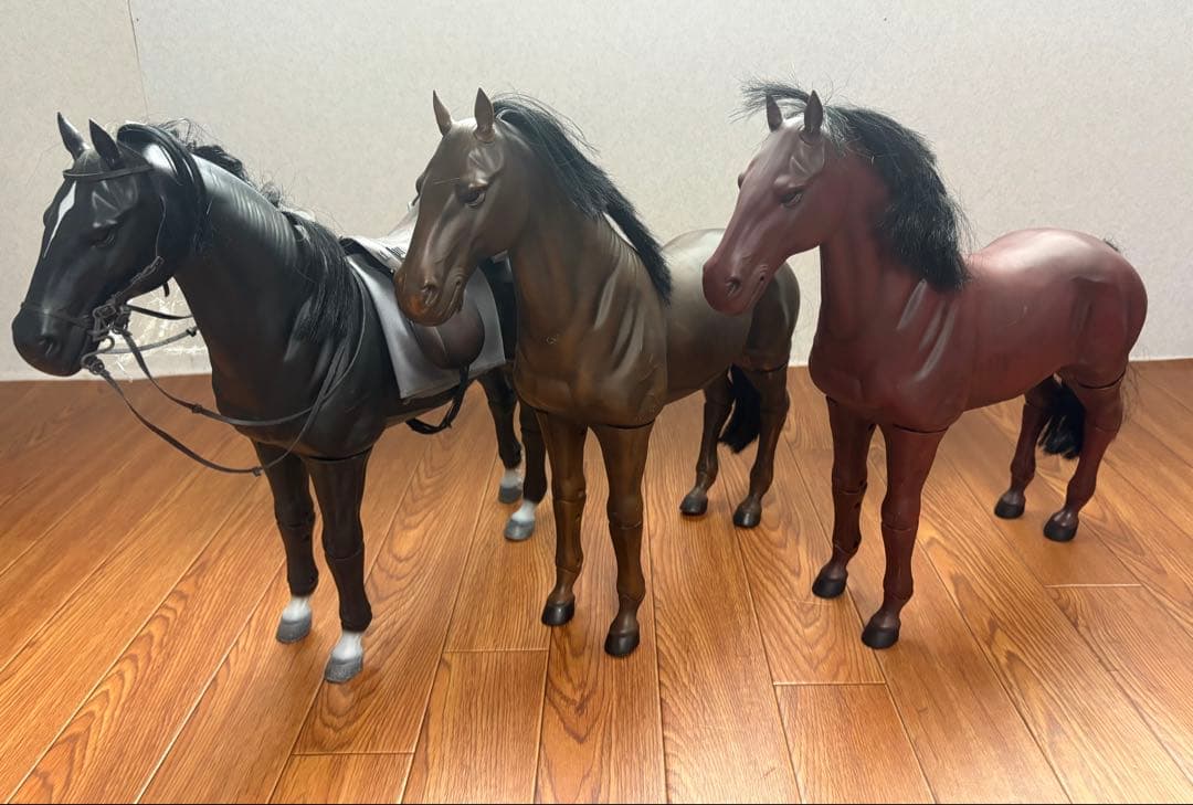 DORAGON社1/6サイズ 馬フィギュア ブラウン 1体 DORAGON社製 1/6サイズ