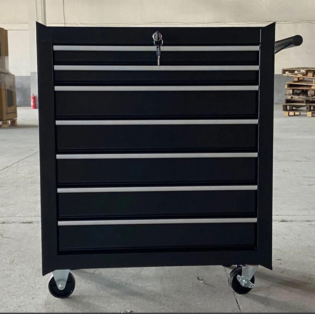 7段ツールボックス 高強度の鋼鉄製！ローラーキャビネット 重い工具も安心収納 Amazon.co.jp: 7段ローラーキャビネット / ツールボックス レッド 高