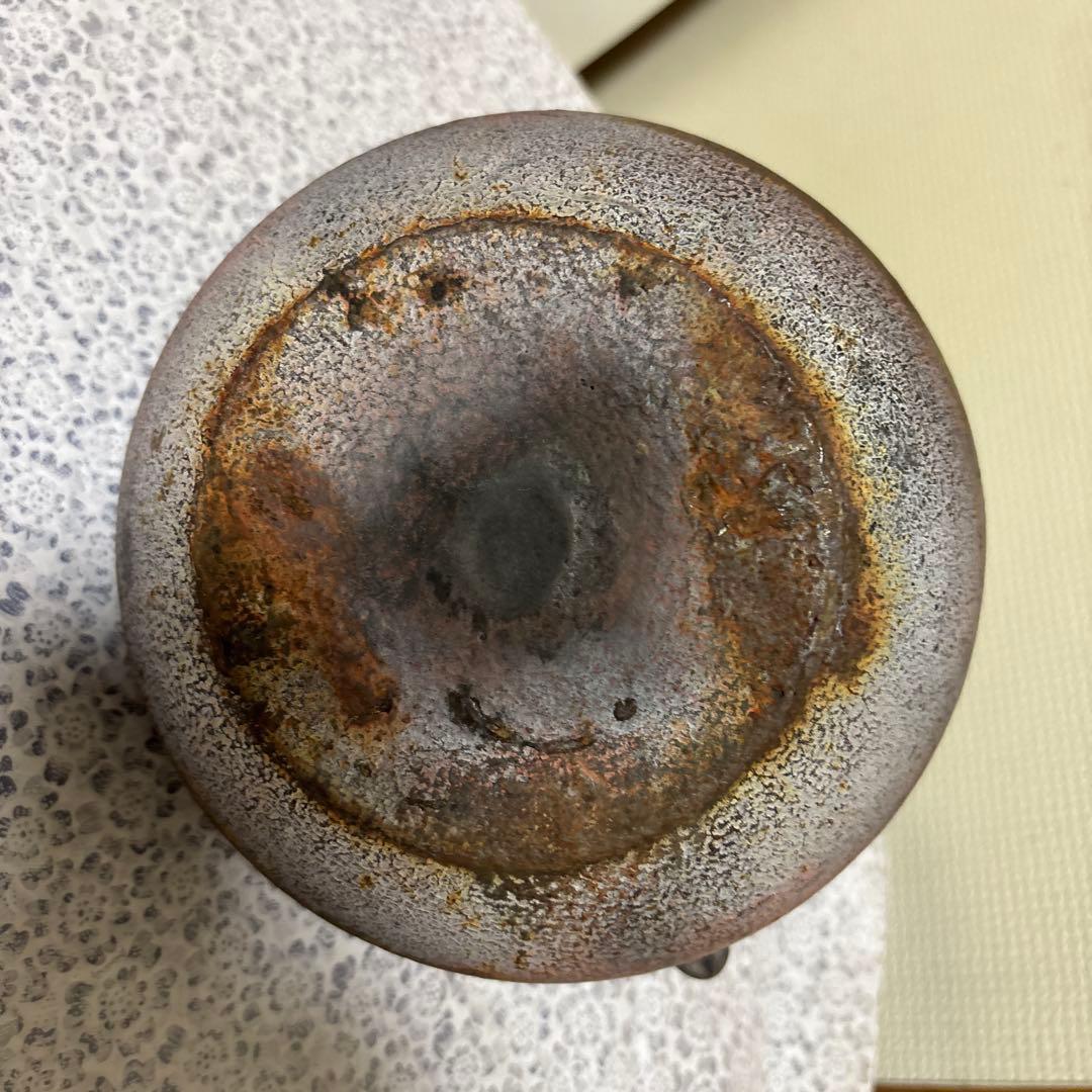 南部鉄器花模様 鉄瓶 鋳鉄製