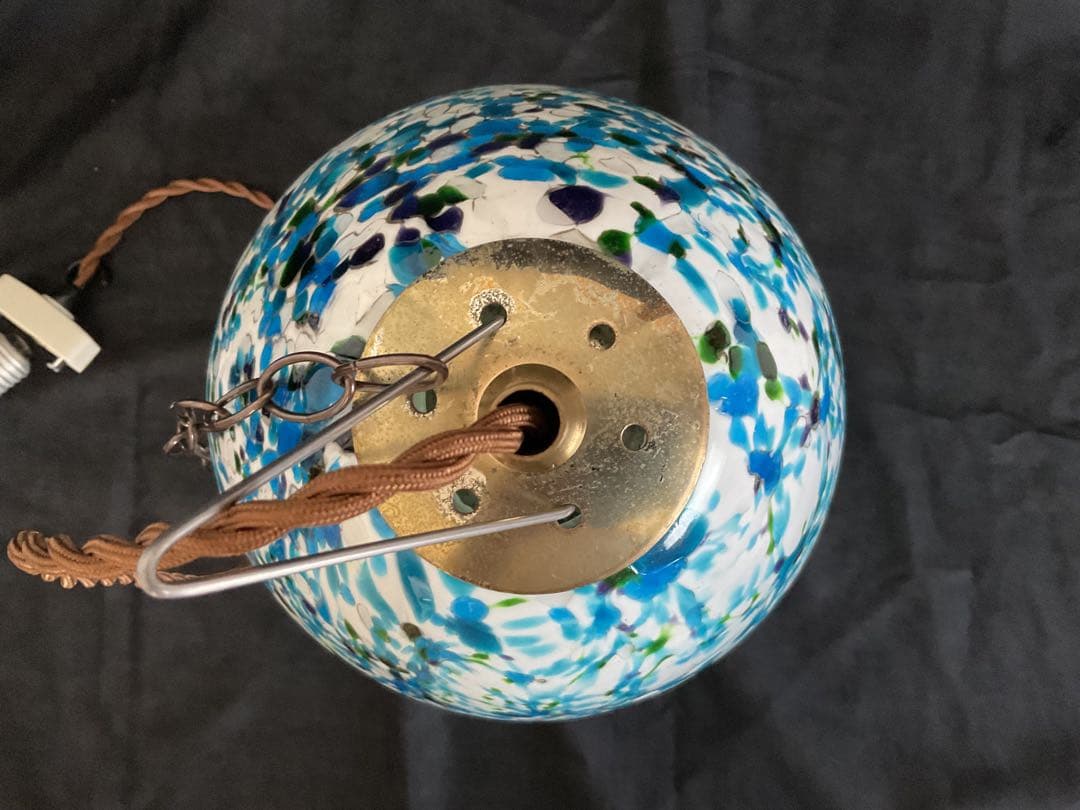 1960年代ヤマギワ・オリジナル「エッグ型ペンダントランプ