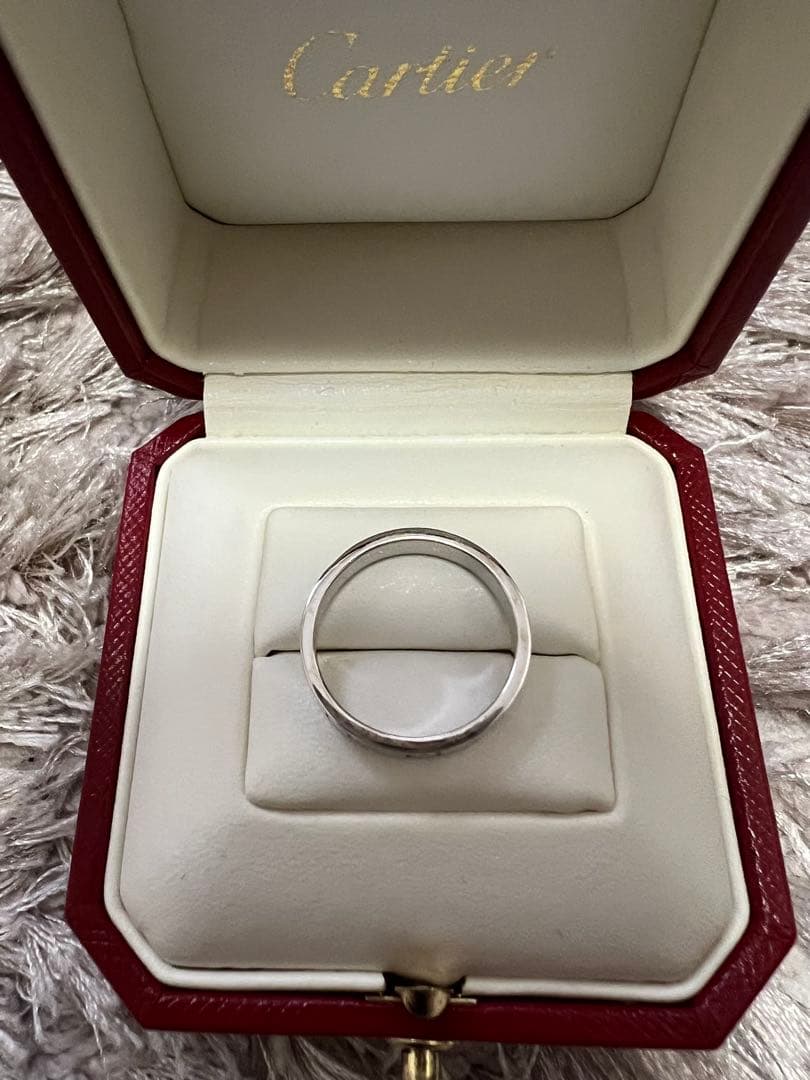 Cartier ミニラブリング ホワイトゴールド 専用ボックス付き　５２