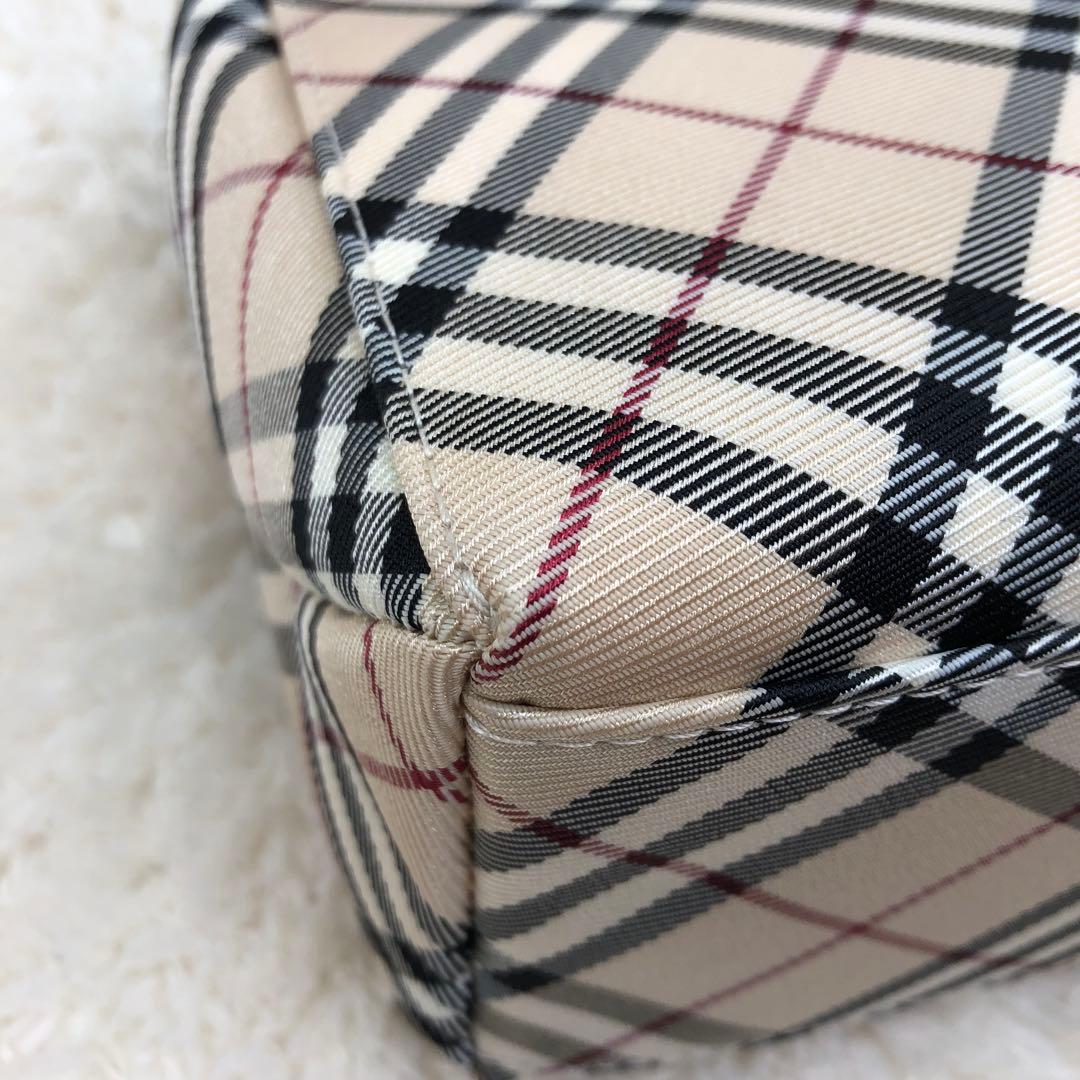 BURBERRY BLUE LABEL ノバチェック ハンドバッグ ベージュ