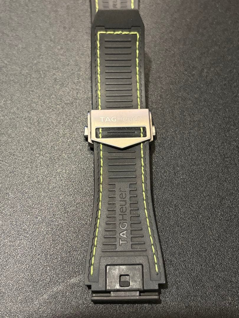 【美品】タグホイヤーコネクテッド 交換用ベルト ラバー×ステッチ