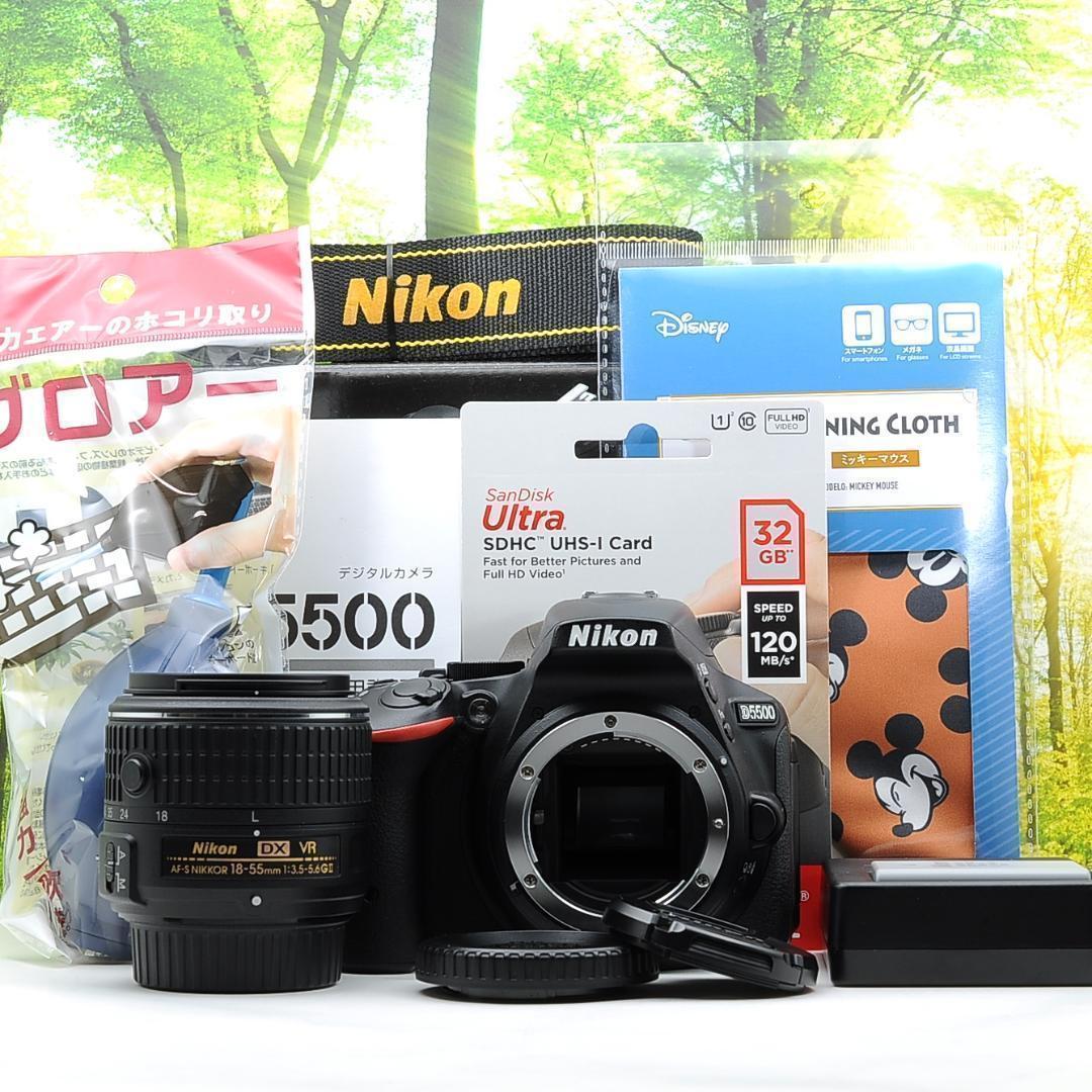 スマホ転送機能付☆ニコン D5500☆液晶タッチで簡単操作♪高画質一眼