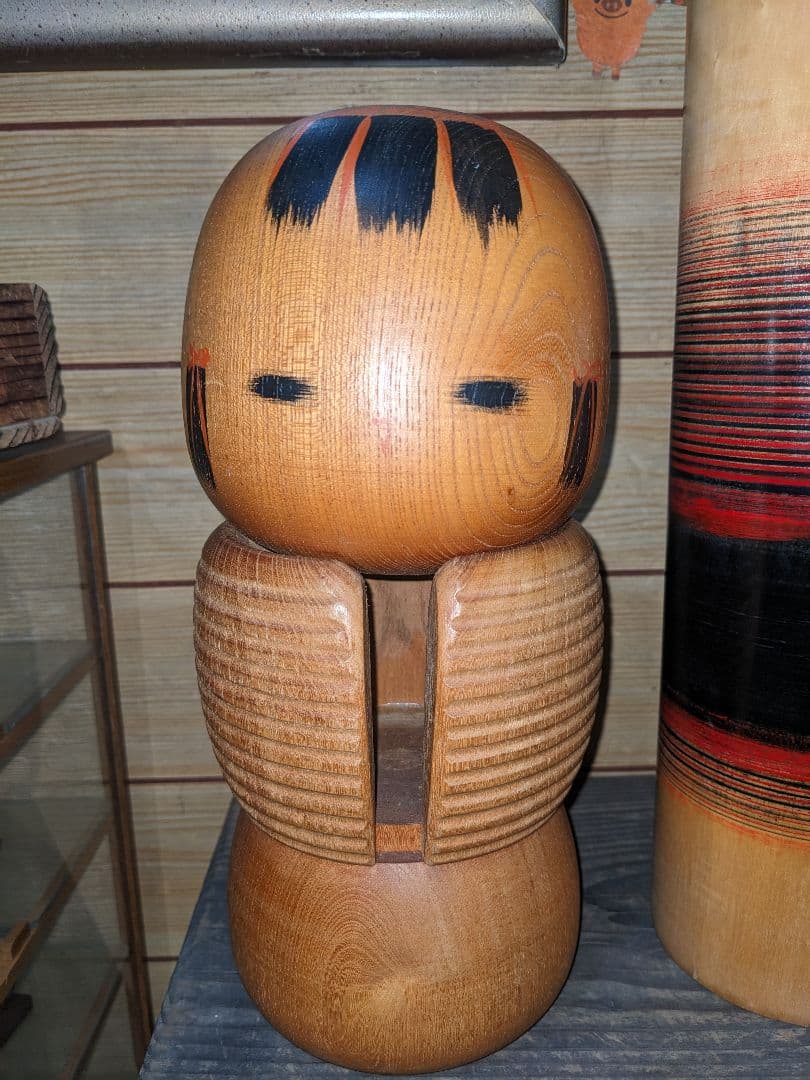 伝統的な木製こけし 3点 相田晴峰 大 中 小