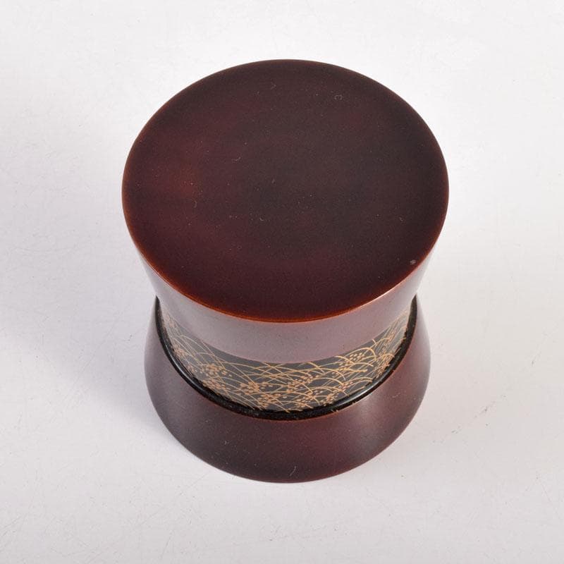 茶道具 中林星山作 秋草鳥蒔絵 茶器 共箱 V 8364