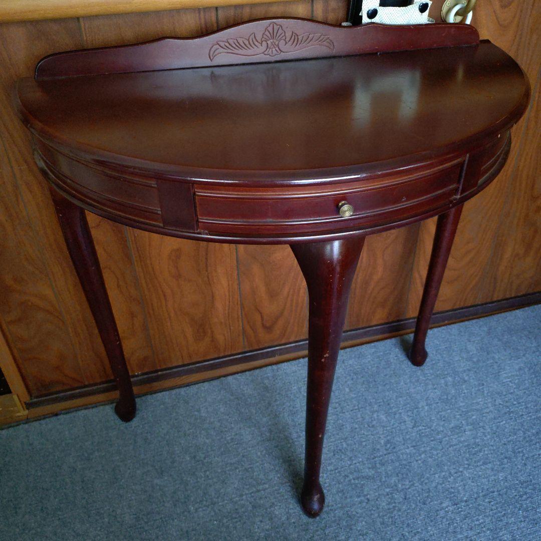 古い習字教室の机二台セット 折りたたみ式ちゃぶ台 文机 ディスプレイ