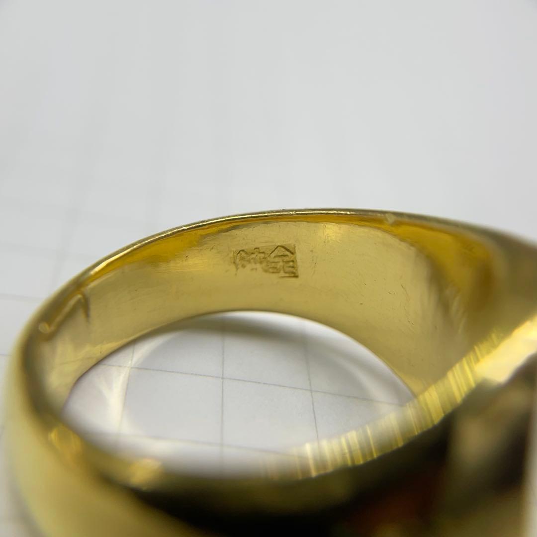 純金 24金 印台リング