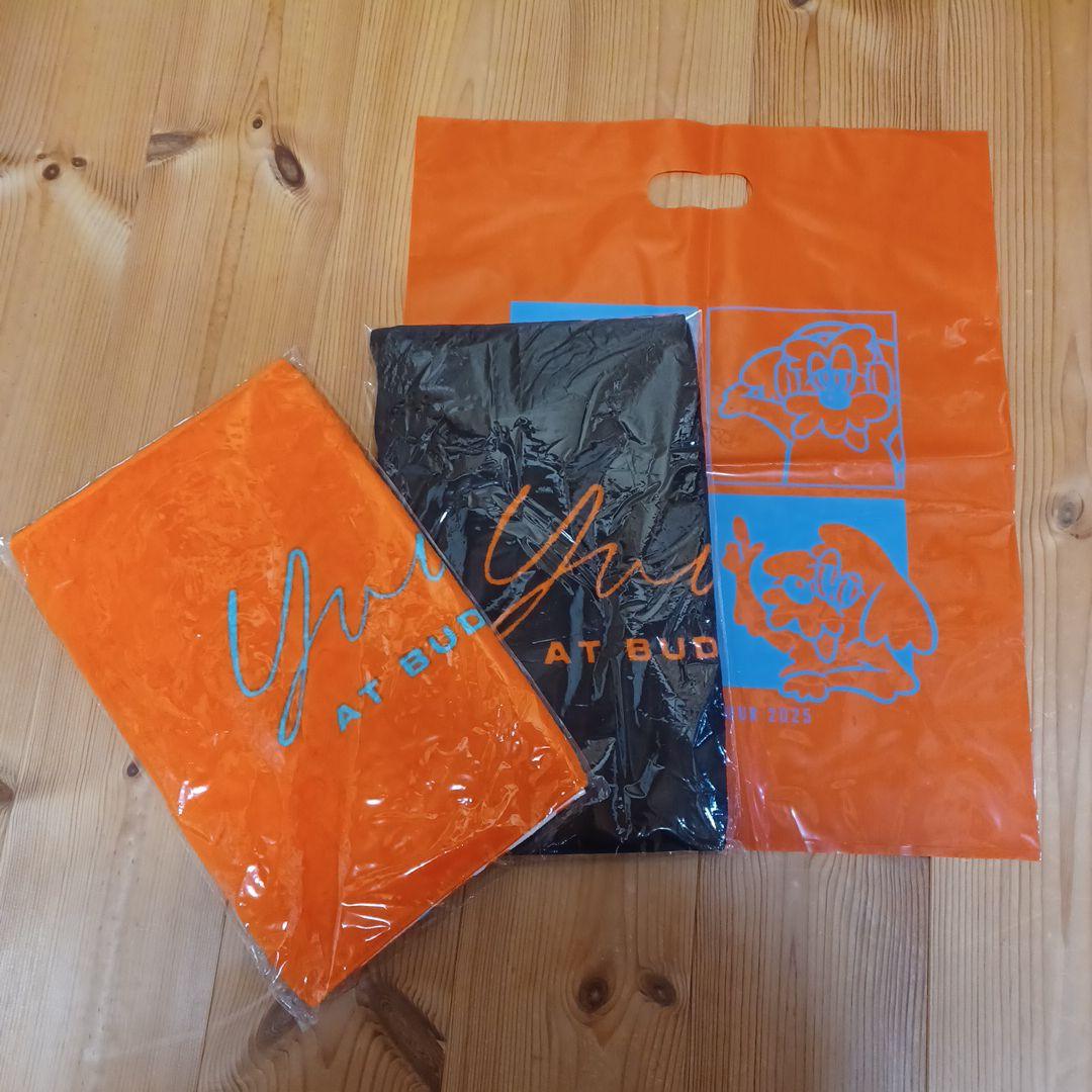 優里 日本武道館 2025 限定タオル 黒 オレンジ - メルカリ