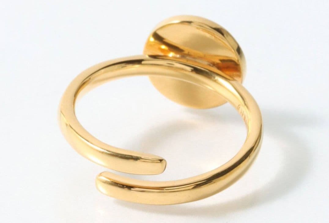 n*y様 PEANUT スヌーピーのお友達 ゴールド シンプルリング 9号くらい