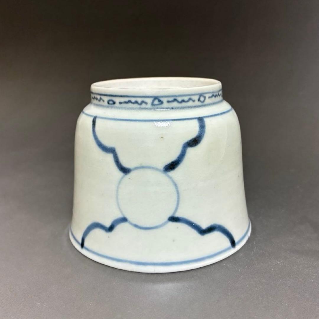 古伊万里　素地文蕎麦猪口　無傷完品　くらわんか手