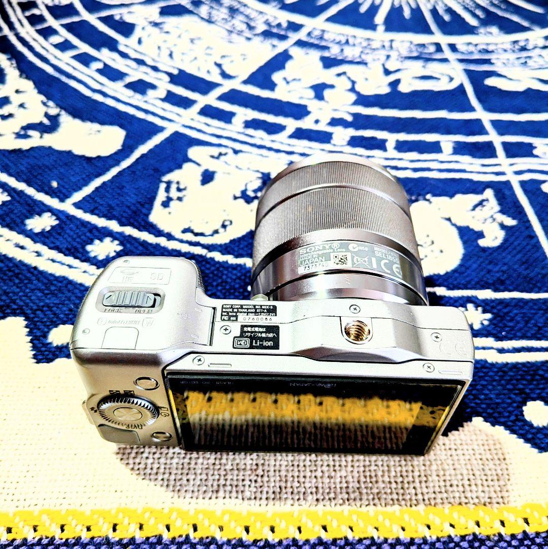 美品SONY NEX-5シルバー E18-55mm F3.5-5.6 レンズ付き