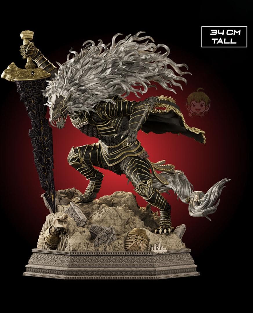 34CM マリケス エルデンリング 未塗装未組立 フィギュア ガレージ