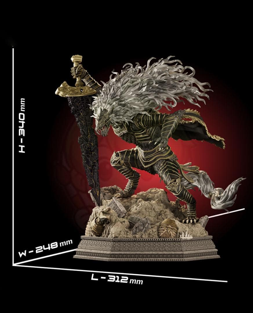 34CM マリケス エルデンリング 未塗装未組立 フィギュア ガレージ