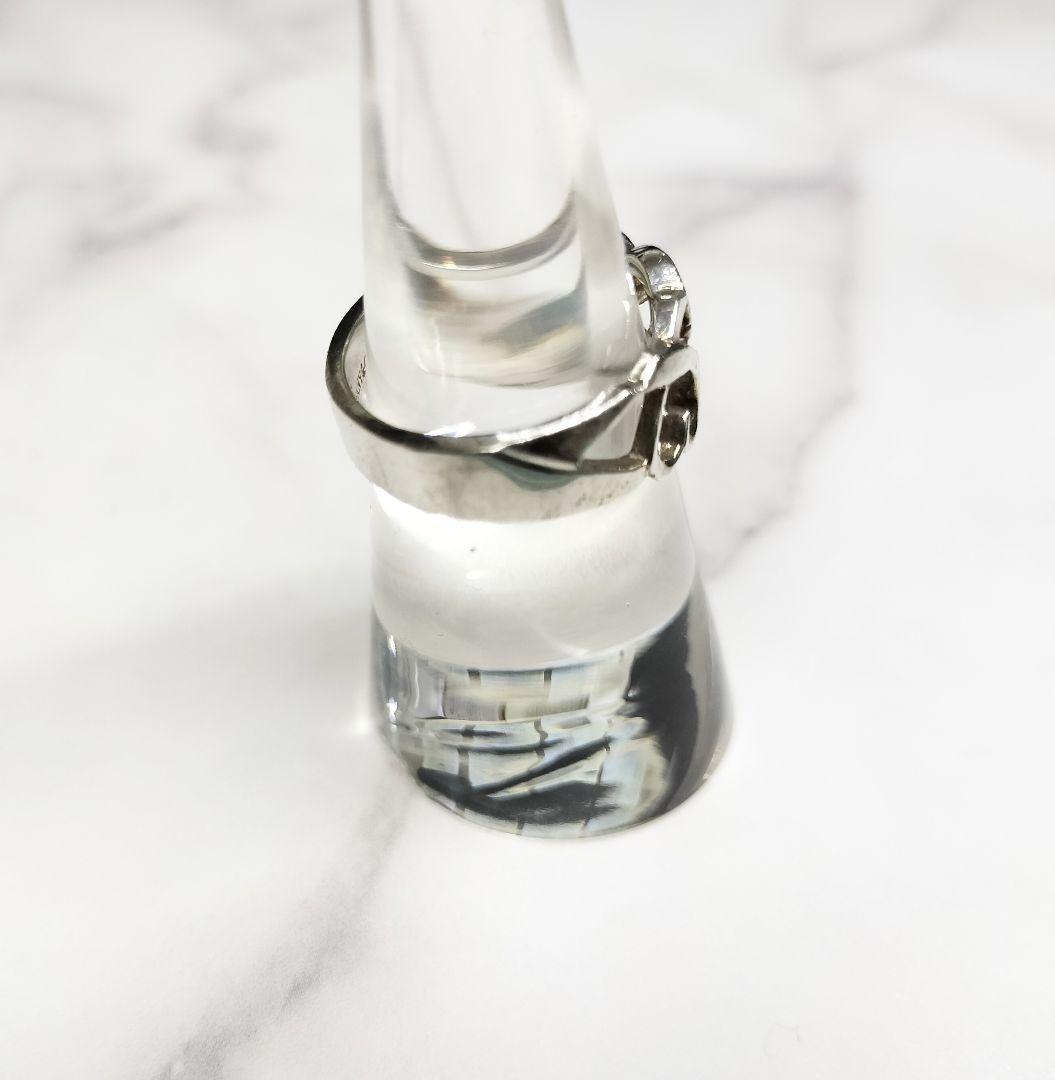 【美品】ティファニー トリプル ラビングハート リング 12号 シルバー 925