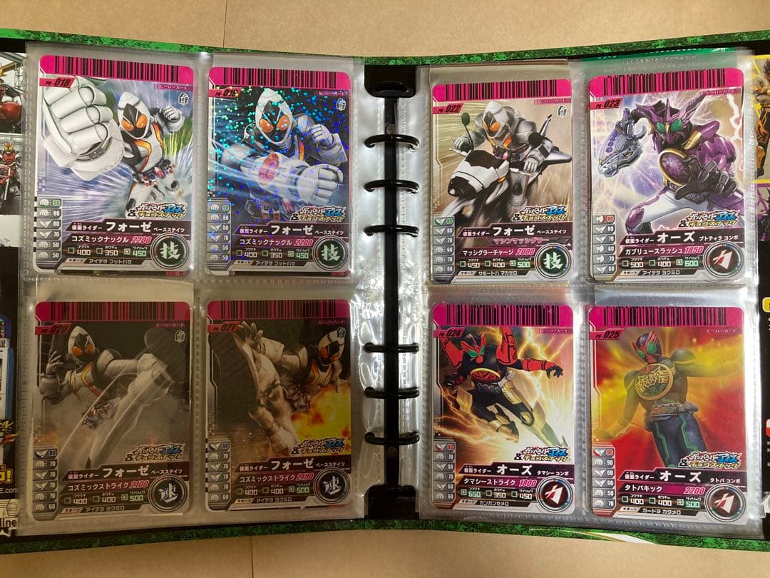 仮面ライダーバトルガンバライド再録・プロモカード112種＋バインダー