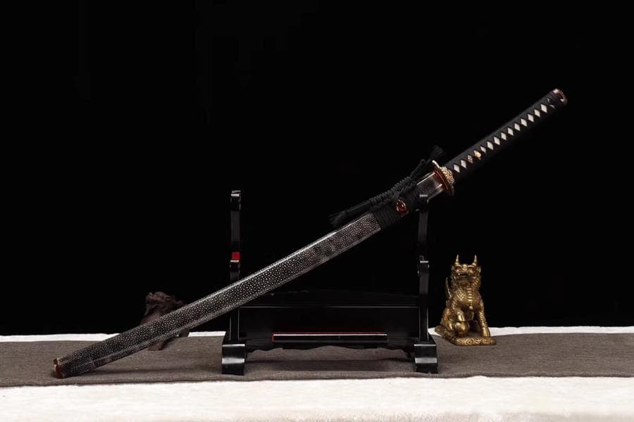 永楽魚皮 日本刀 模造刀 居合刀 武士道 武蔵 鑑賞用 手鍛造打