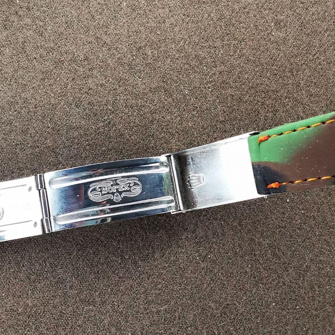 ロレックス純正クラスプ付きイタリア製カモフラージュ ラバーベルトFF幅20㍉