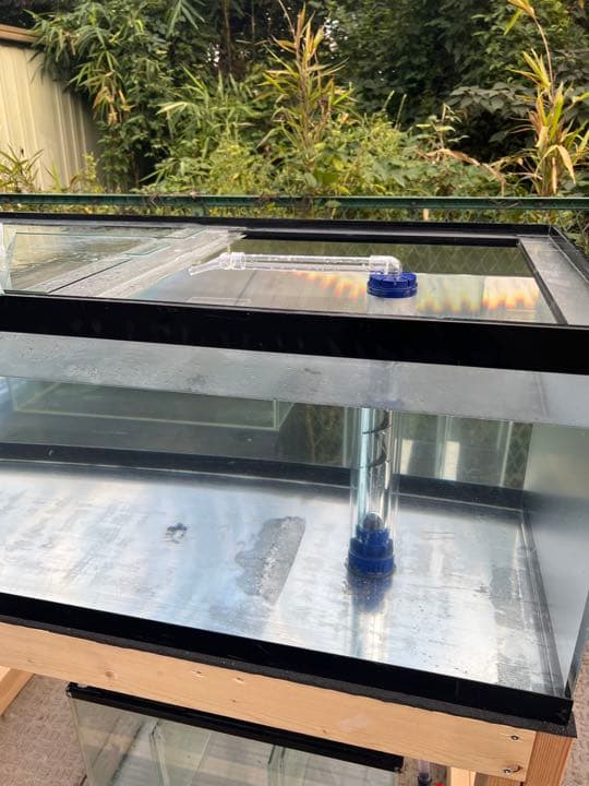 オーバーフロー水槽セット 引き取り限定 アクリル1200*600*450水槽