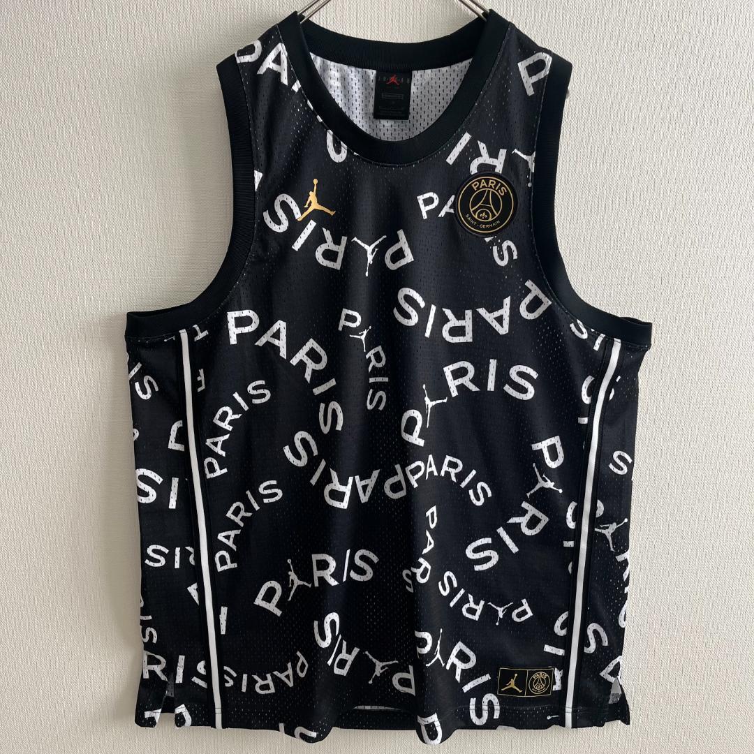 極美品】ナイキ×パリサンジェルマン×ジョーダン/タンクトップ/総柄/XL