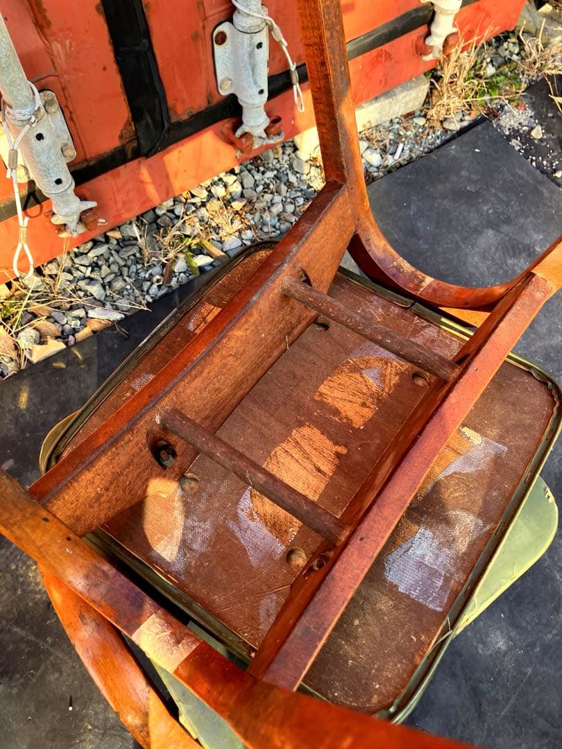 ヴィンテージ　秋田木工　剣持勇　スタッキングスツール