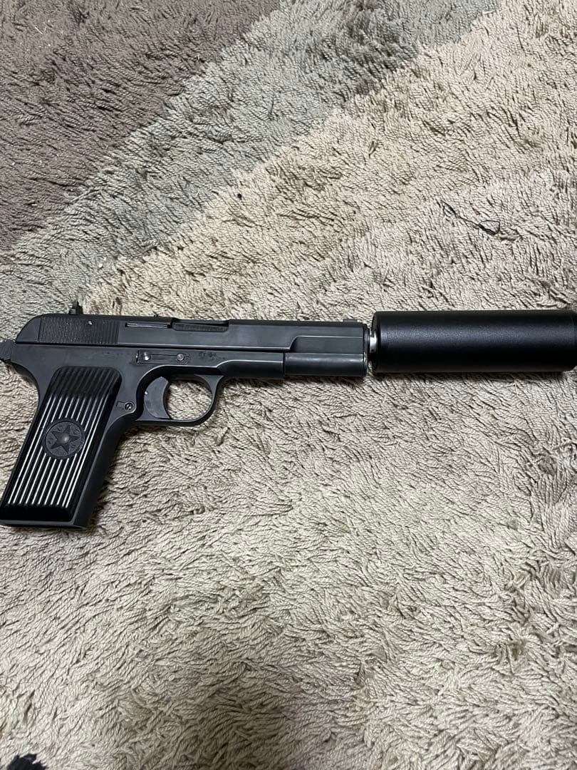 値下げ可能タナカ　トカレフ54式拳銃モデルガンHW 消音器付き