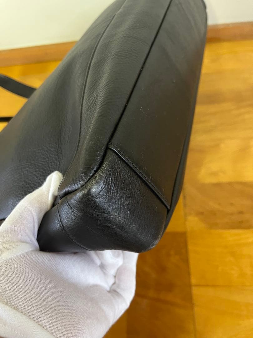 COACH レザービジネスバッグ 黒