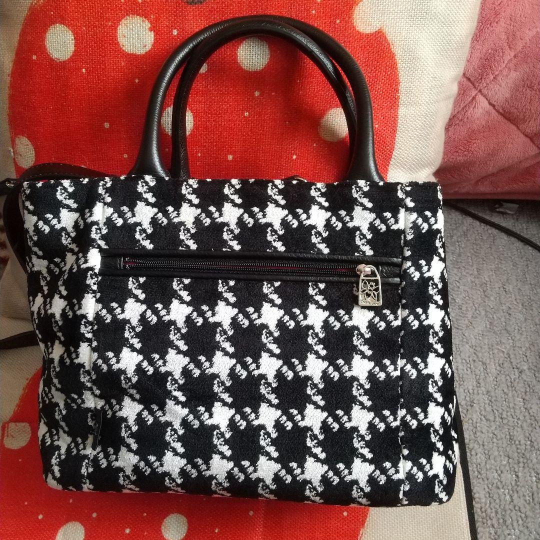 Think Bee! ハウンドトゥース柄ショルダーバッグ