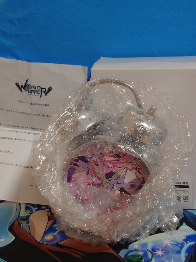 ワールドフリッパー スティネル特製よわよわ人類専用目覚まし時計