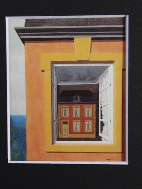 ルネ・マグリット、弁証法礼賛、希少な画集より、新品高級額・額装付