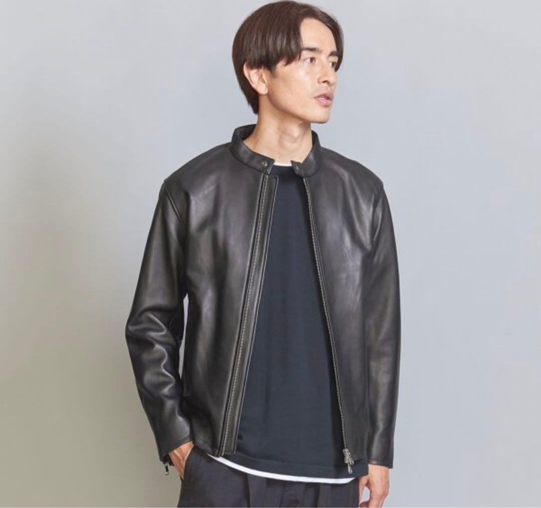 BY シープレザー シングル ライダースジャケット ラトルトラップ RattleTrap SHEEP LEATHER/シープレザー シングル