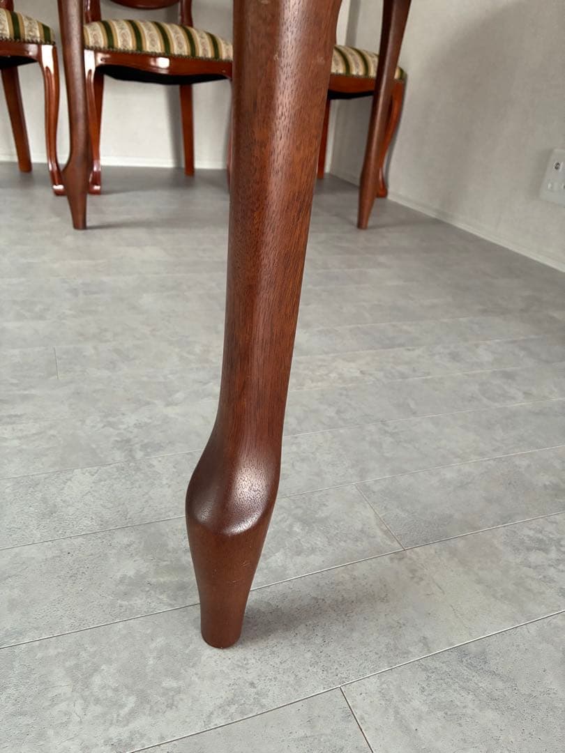 maruni マルニ伸縮式 ダイニングテーブル 地中海シリーズ椅子5脚セット