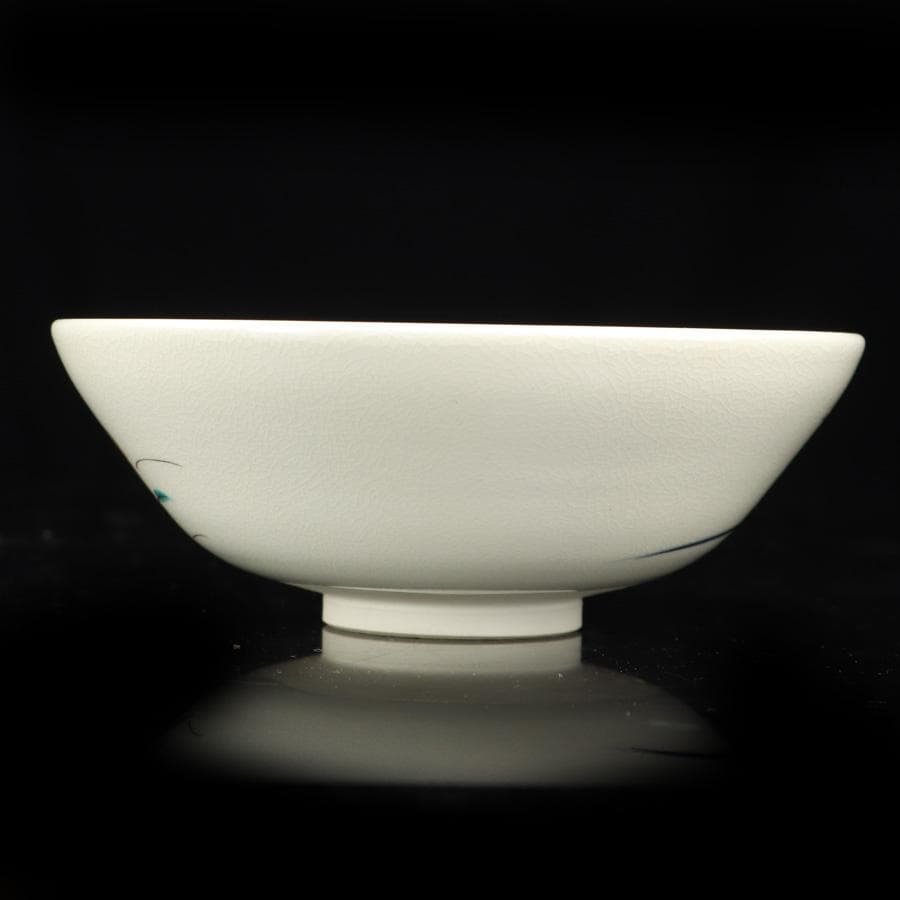 Y2992-3 茶道具 上山善峰作 撫子 仁清写 平茶碗 共箱 へ