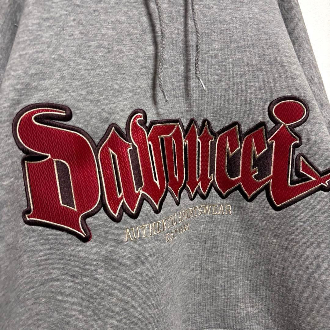 【新品タグ付】DAVOUCCIダヴォッチ パーカースウェット ロゴ刺繍　裏起毛
