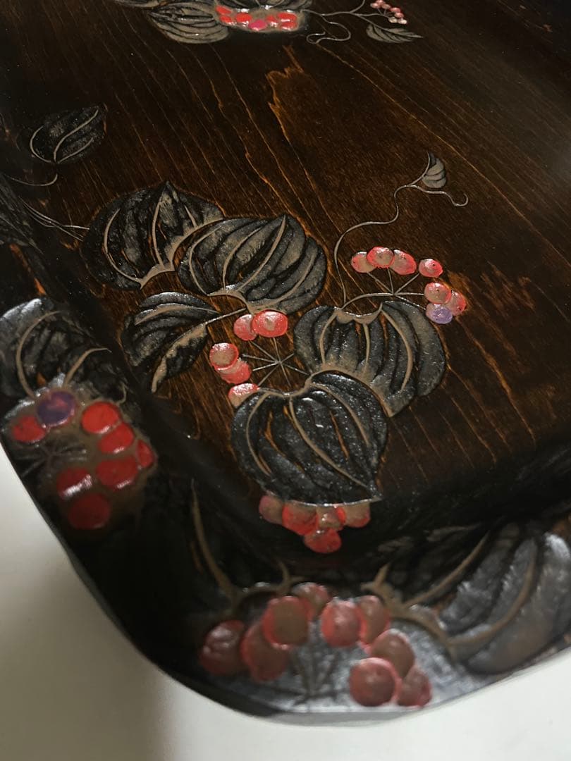 《草木彫》川添日記 自然皿 漆器 百年器 神様からの贈りもの