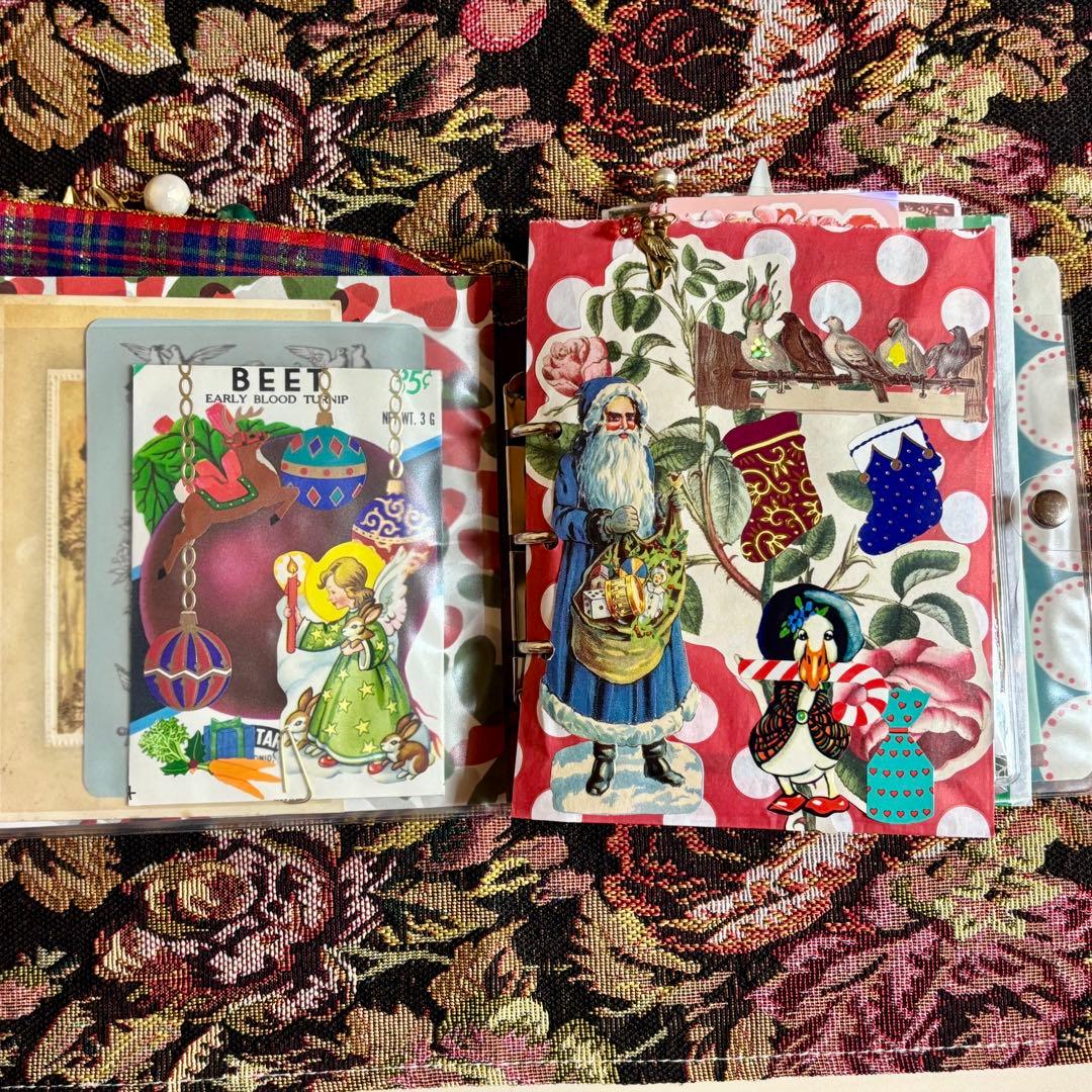 クリスマスおすそ分けファイル　ジャンクジャーナル　コラージュ素材