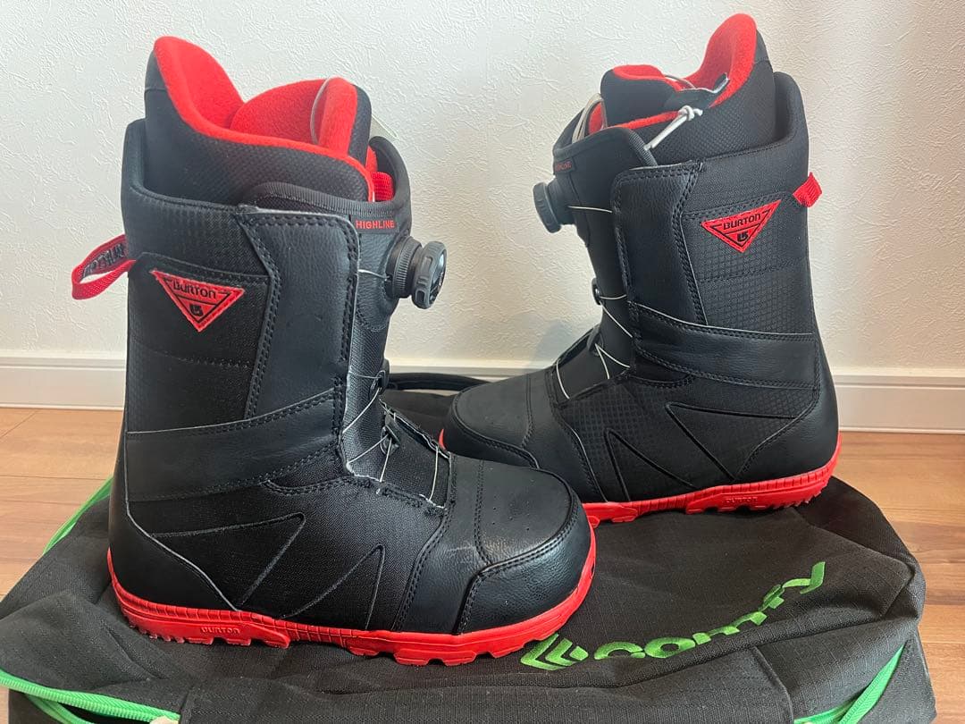 BURTON スノーボードブーツ ブラック/レッド