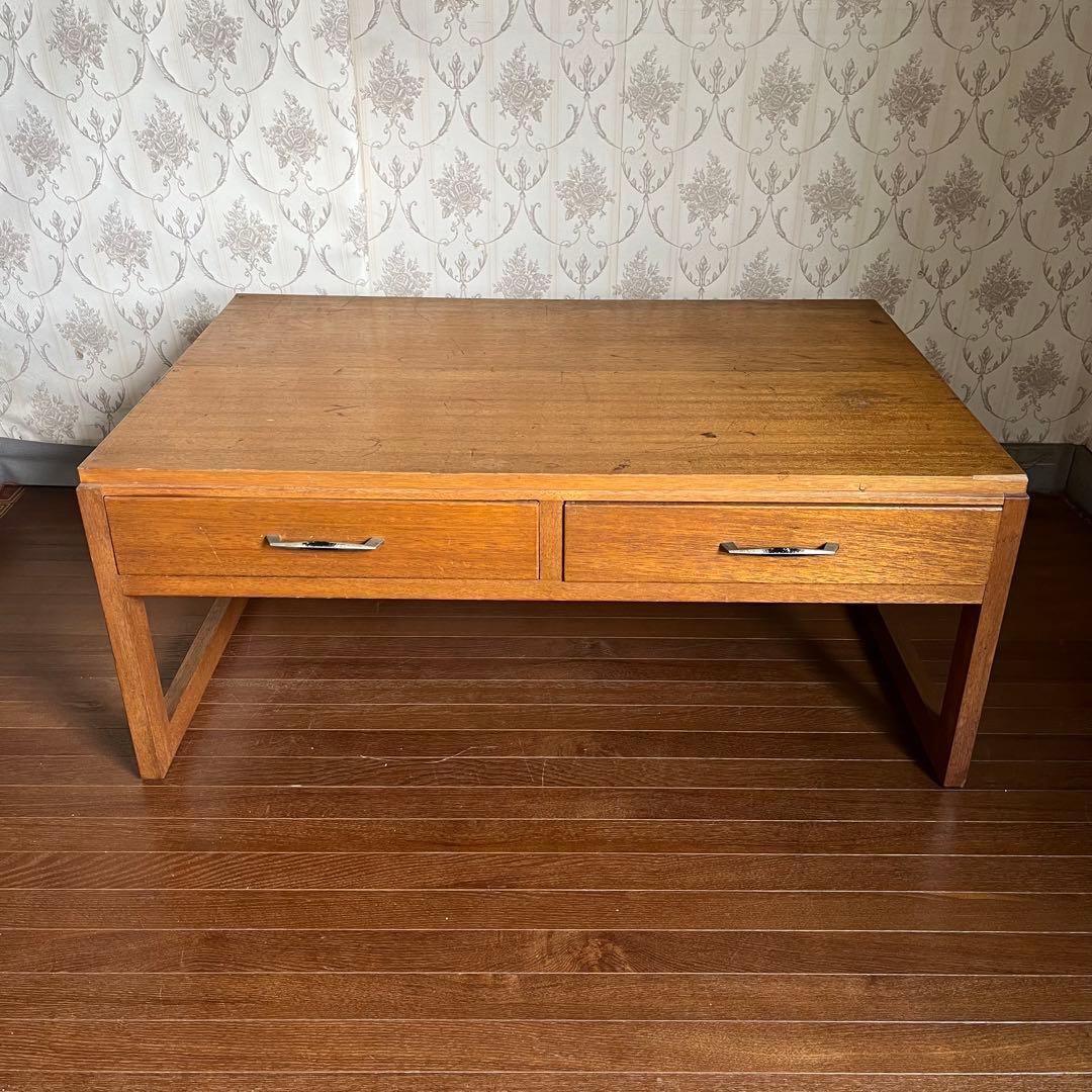 昭和レトロ・木製テーブル・アンティーク・ヴィンテージ・古家具文机