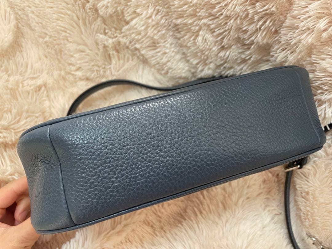 COACH ショルダーバッグ 2way ハンドバッグ ネイビー