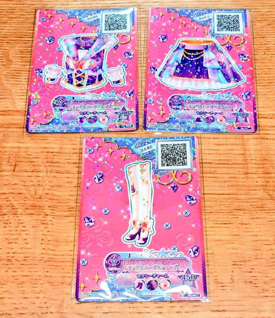 【最安値】【最終値下げ】アイカツ　マジカルパープルコーデ　セレクションパック限定 最終値下げ】【最安値】アイカツ マジカルガーデンコーデ セレクション