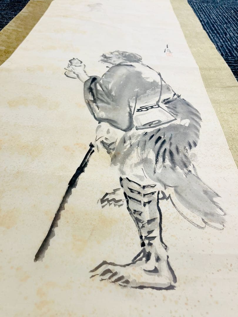 浮世絵師 尾形月耕 「鉄拐仙人」 真作肉筆！ - メルカリ