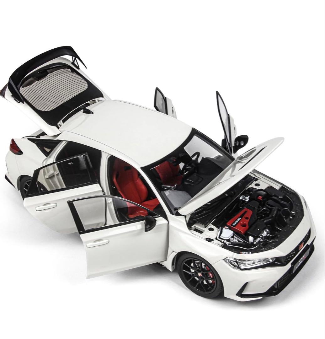【美品】1:18 Honda Civic TYPE-R モデルカー　ホワイト