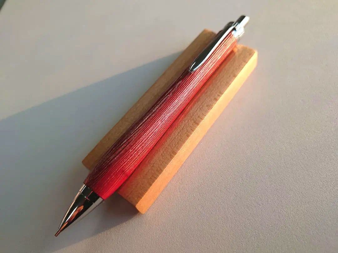 杉 シャープペンシル 浮造り 新うるし 変わり漆 拭き漆