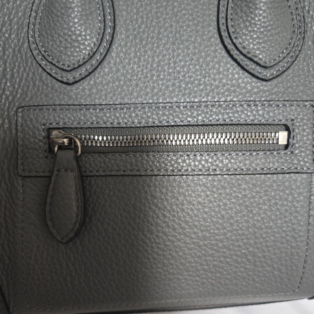 ✨未使用✨セリーヌ　ラゲージ　マイクロショッパー　ハンドバッグ　グレー