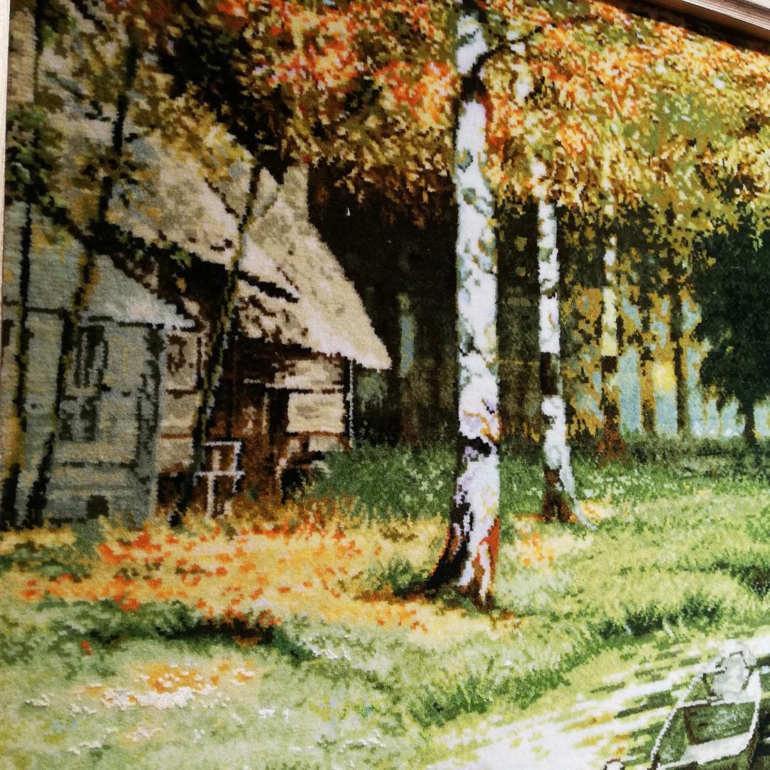 新春初売りセール▼ペルシャ絨毯 額装 タブリーズ 「水辺」